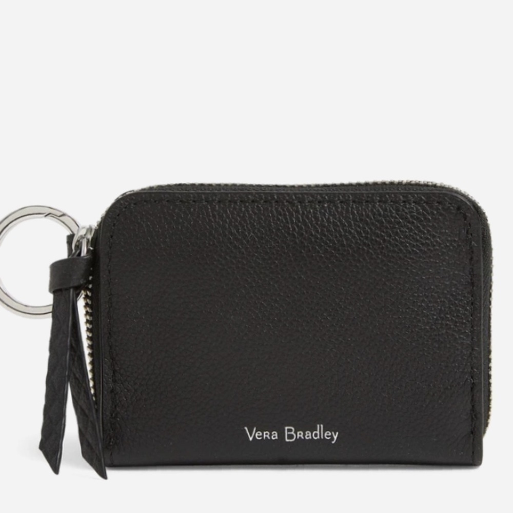 ❤️‍🔥Vera Bradley Leather RFID Small Wallet Black 0821